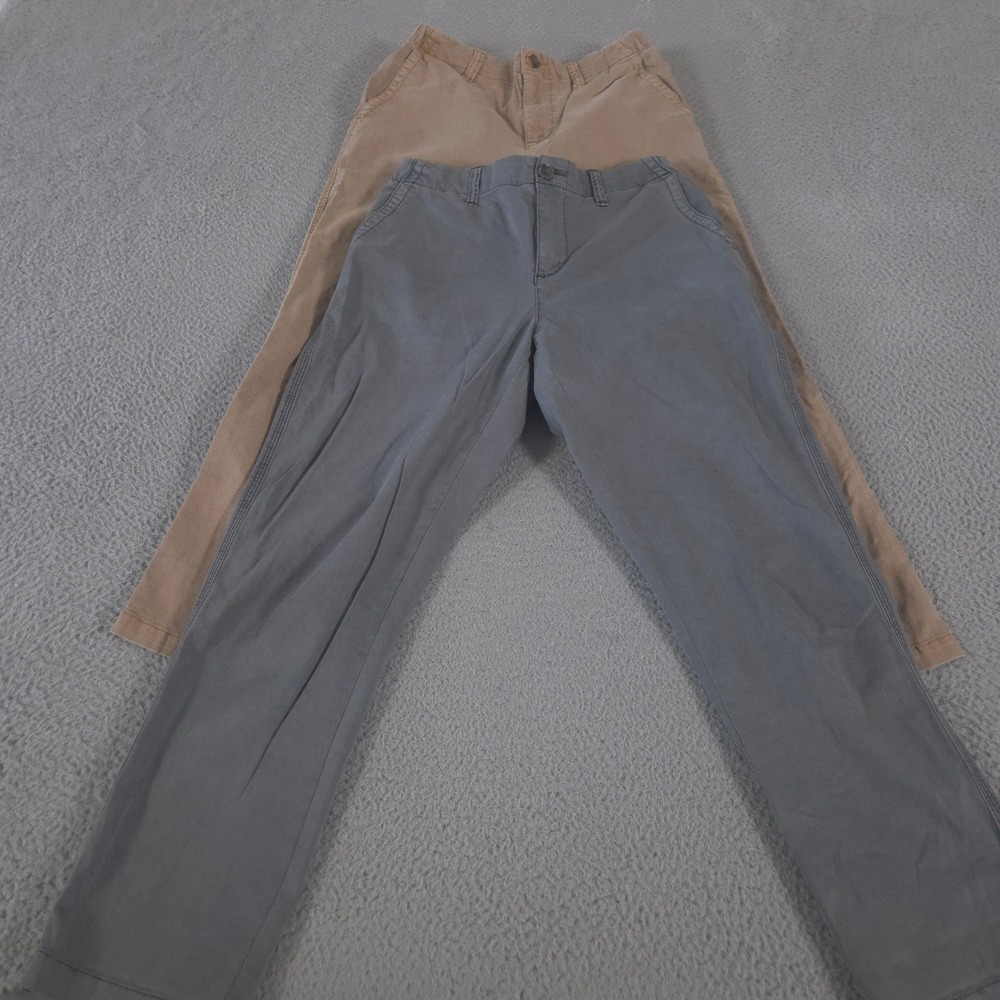 LOT OF 2 Old Navy Pants Women S Multi High-Waisted OGC Chino Tapered Leg Cotton
